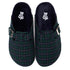 Snuggs Clogs Dark Blue x Green Checkered
